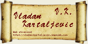 Vladan Kartaljević vizit kartica